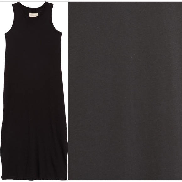 Current/Elliott The Perfect Muscle Tee Dress Black - Picture 3 of 8